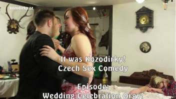 Hardcore Wedding Orgy Party with big cock